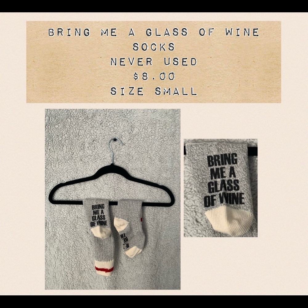Bring Me A Glass Of Wine Socks
